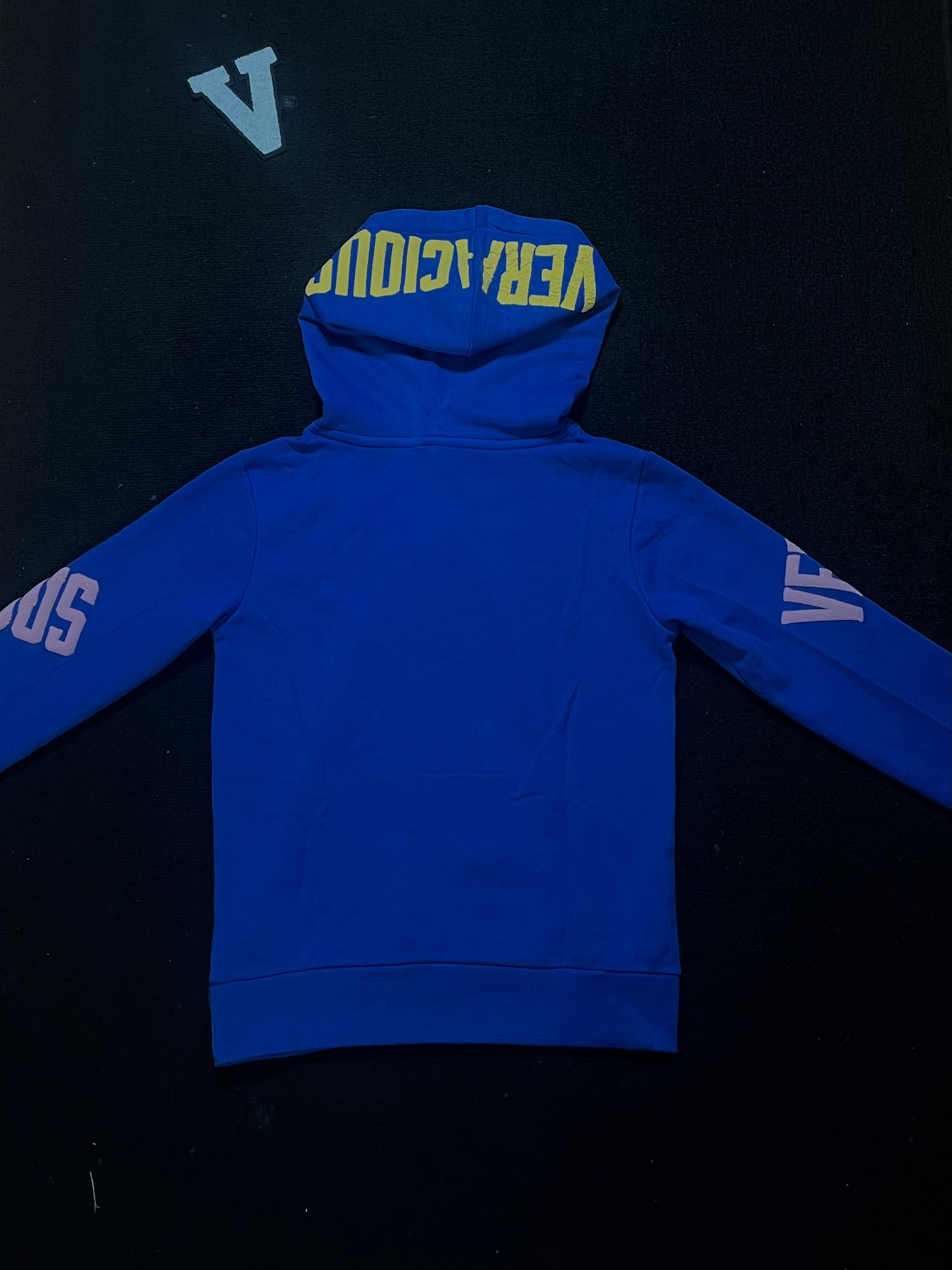 Blue Puff Print Veracious Hoodie