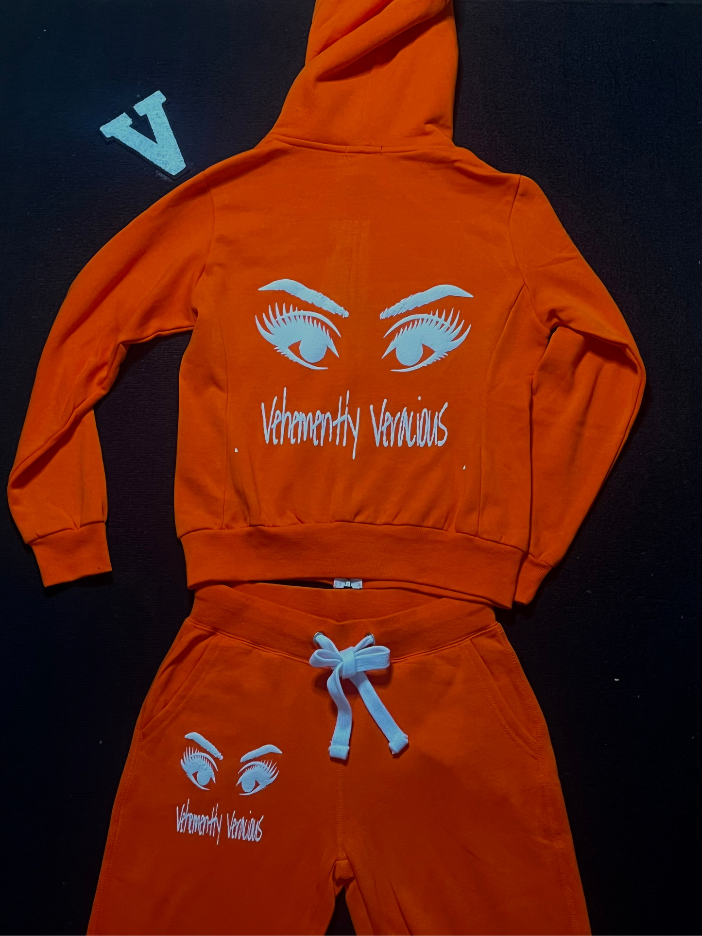 Women's Orange Veracious Sweatsuit